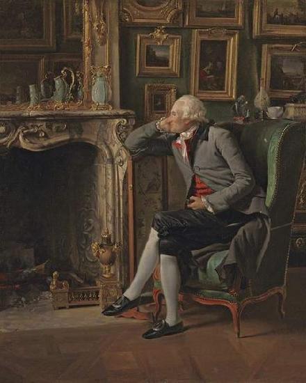  The Baron de Besenval in his Study